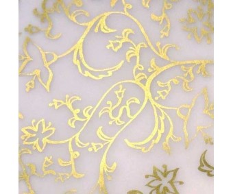 Läbipaistev paber mustriga A4, 5 lehte - ornament, kuld